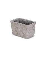 Speckle Glaze Cement Rectangular Pot Planter – Indoor & Outdoor Decorative Pot
