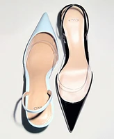 Mango Women's Vinyl Panel Heeled Shoes