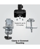 ProMounts Landscape to Portrait Single Monitor Arm for 13” to 32” Screens Holds up to 17.6 lbs