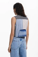Desigual Women's Patchwork denim vest