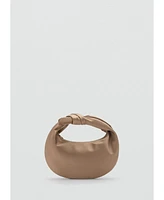 Mango Women's Satin Medium Handbag