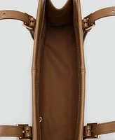 Mango Women's Buckles Shoulder Bag