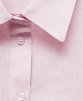 Mango Women's Pocket Linen Shirt