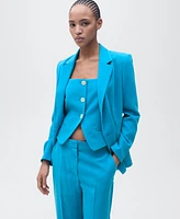 Mango Women's Straight Suit Trouser Pants
