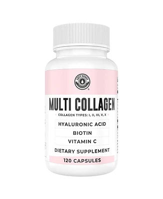 Left Coast Performance Multi Collagen Capsules, Collagen for Skin, Hair, Nails and Joint Health Supplement, 120ct