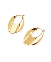Robert Lee Morris Soho Sculpted Oval Hoop Earrings