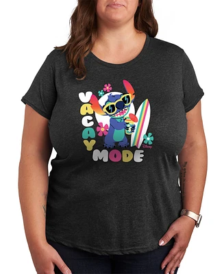 Hybrid Apparel Plus Lilo Stitch Vacay Mode Graphic T-Shirt