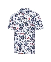 Reyn Spooner Men's White Atlanta Braves Performance Polo Shirt