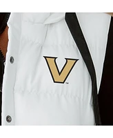 Gameday Couture Women's White Vanderbilt Commodores Hooded Full-Snap Puffer Vest
