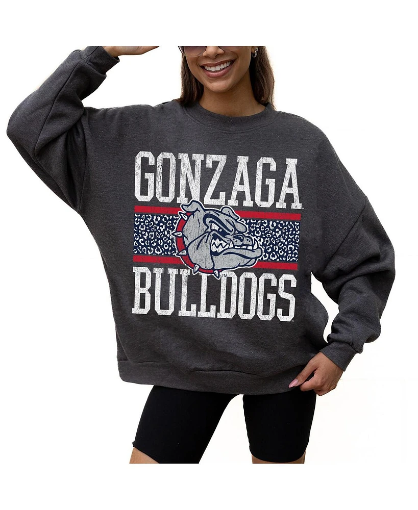 Gameday Couture Women's Charcoal Gonzaga Bulldogs Premium Fleece Pullover Sweatshirt