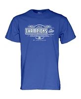 Blue 84 Men's Royal Duke Devils 2025 Acc Women's Basketball Conference Tournament Champions Locker Room T-Shirt