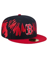 New Era Men's Navy/Red Boston Red Sox Retro Pattern 59FIFTY Fitted Hat