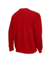 Mitchell & Ness Men's Red Wisconsin Badgers Elite Script Pullover Sweatshirt