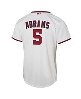 Nike Big Boys and Girls Cj Abrams White Washington Nationals Home Replica Player Jersey