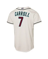 Nike Big Boys and Girls Corbin Carroll Cream Arizona Diamondbacks Home Replica Player Jersey
