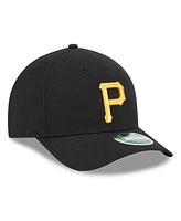 New Era Men's Black Pittsburgh Pirates Player Replica 9FORTY Adjustable Hat