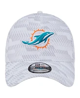 New Era Men's White Miami Dolphins Gameday Graded 39THIRTY Flex Hat