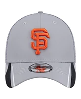 New Era Men's Gray San Francisco Giants Linear 39THIRTY Flex-Fit Hat