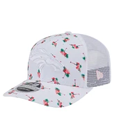 New Era Men's White Denver Broncos Adventure Flamingo Pattern 9SEVENTY Stretch-Snap Hat