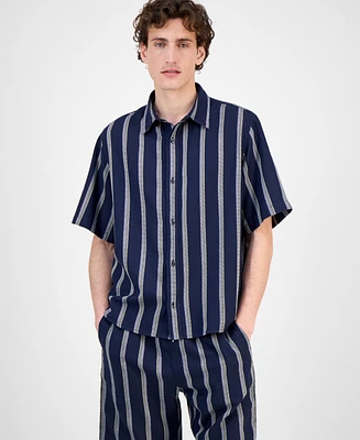 Hugo Boss Men's Eralino Striped Shirt