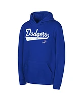 Outerstuff Big Boys and Girls Royal Los Angeles Dodgers Tailor Made Fleece Pullover Hoodie