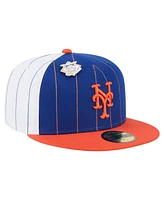 New Era Men's Blue York Mets Pinstripe 59FIFTY Fitted Hat
