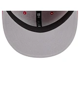New Era Men's Red Washington Nationals Overlap 59FIFTY Fitted Hat