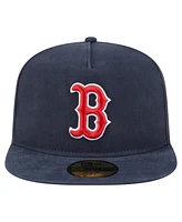New Era Men's Navy Boston Red Sox Championship Side Flag A-Frame 59FIFTY Fitted Hat