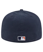 New Era Men's Navy Houston Astros Championship Side Flag A-Frame 59FIFTY Fitted Hat