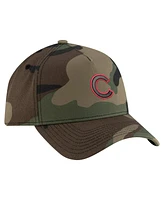 New Era Men's Camo Chicago Cubs Woodland Team Pop 9FORTY A-Frame Adjustable Hat