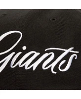 Mitchell & Ness Men's Black San Francisco Giants Just Don x Mlb Lux Script Snapback Hat