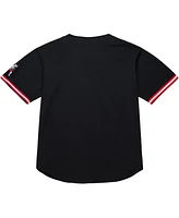 Mitchell & Ness Men's Black Georgia Bulldogs On The Clock Full-Button Fashion Jersey