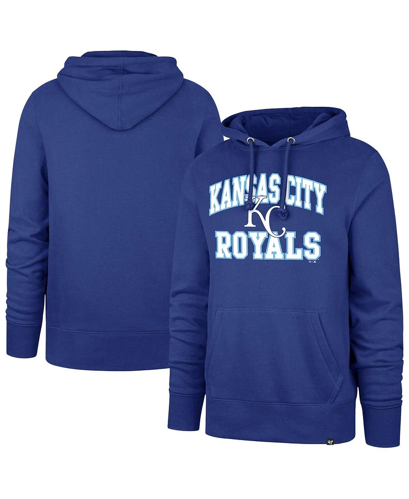 '47 Brand Men's Royal Kansas City Royals Velocity Headline Pullover Hoodie
