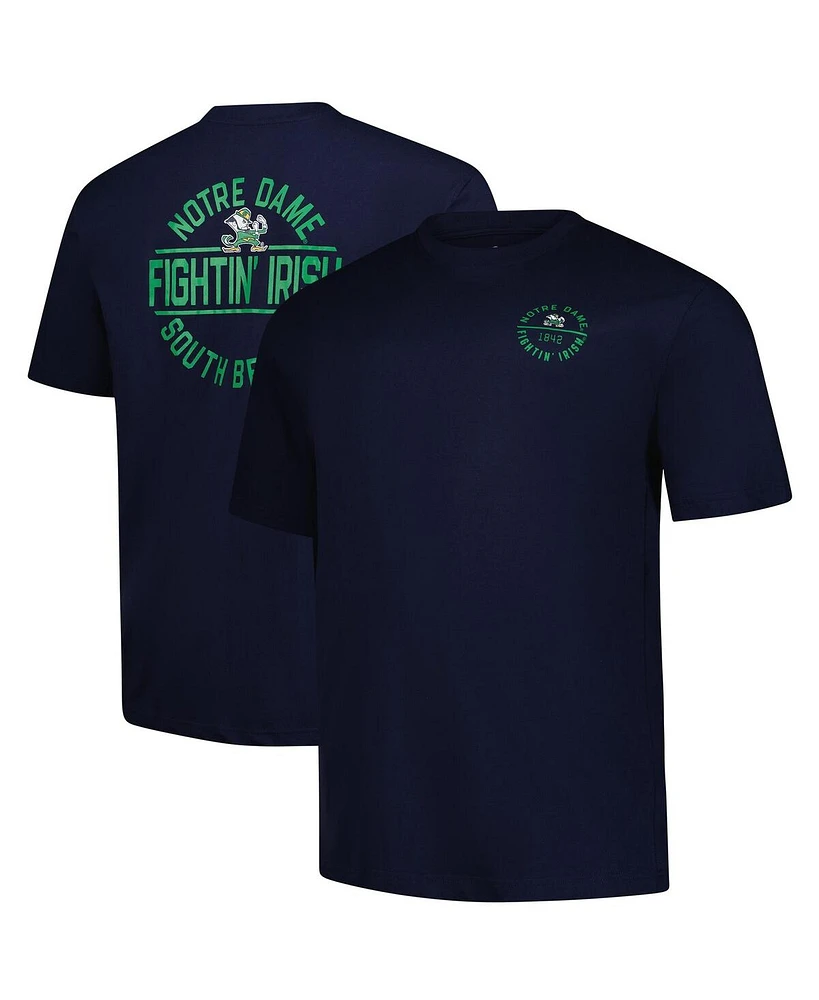Fanatics Men's Navy Notre Dame Fighting Irish Big Tall Fast Break 2 Hit T-Shirt