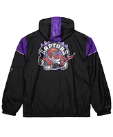 Mitchell & Ness Men's and Women's Black Toronto Raptors Hardwood Classics Team Og 3.0 Anorak Half-Zip Windbreaker Jacket