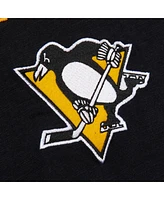 Mitchell & Ness Men's Black/Gold Pittsburgh Penguins Legendary Slub Raglan Long Sleeve T-Shirt
