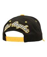Mitchell & Ness Men's Black/Gold Los Angeles Lakers Backside Script 2-Tone Pro Crown Adjustable Hat