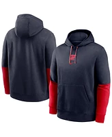Nike Men's Navy Ole Miss Rebels 2024 Sideline Club Fleece Pullover Hoodie