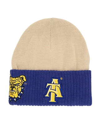 Mitchell & Ness Men's Cream North Carolina A T Aggies Hook Cuffed Knit Hat