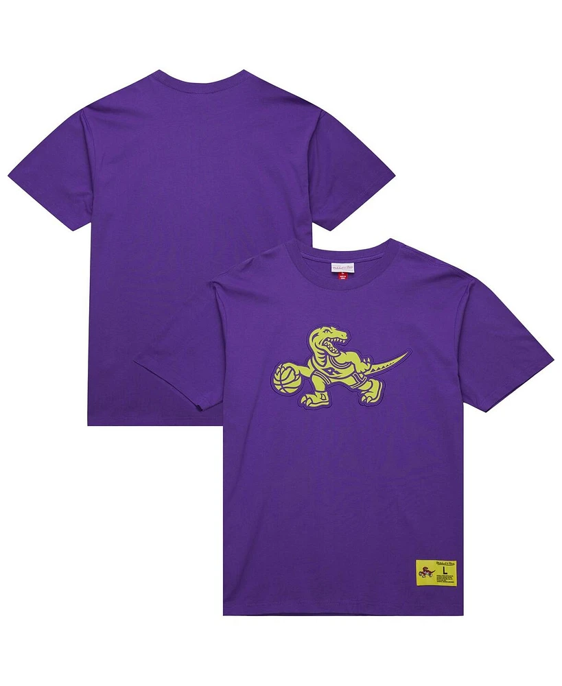 Mitchell & Ness Men's Raptors Purple Toronto Hardwood Classics Neon Nights Premium T-Shirt