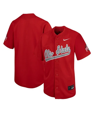 Nike Big Boys and Girls Scarlet Ohio State Buckeyes Limited Baseball Jersey