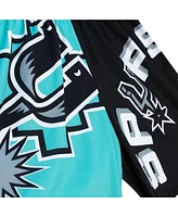 Mitchell & Ness Men's Teal San Antonio Spurs Big Face 5.0 Fashion Shorts