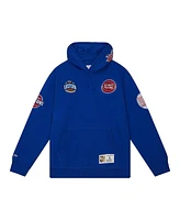Mitchell & Ness Men's Blue Detroit Pistons Hardwood Classics City Collection Fleece Pullover Hoodie