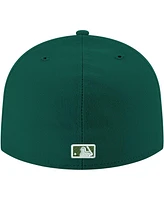 New Era Men's Green Chicago Cubs White Logo 59FIFTY Fitted Hat