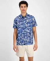 Sun + Stone Men's Marley Short Sleeve Abstract Print Button-Front Shirt, Exclusively at Macy's