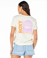 Roxy Juniors' Aloha State Cotton Boyfriends Graphic T-Shirt