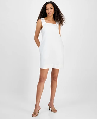 Robbie Bee Women's Sleeveless Square-Neck Shift Dress