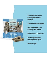 Cod Skin Hand Wrapped Dog Chew Stick: Short 5" - 24 pk