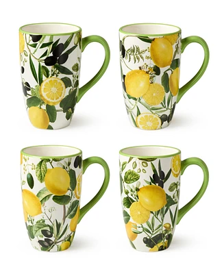 Certified International Limone 4-Pc. Mugs, Service For 4