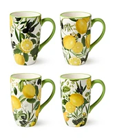 Certified International Limone 4-Pc. Mugs, Service For 4